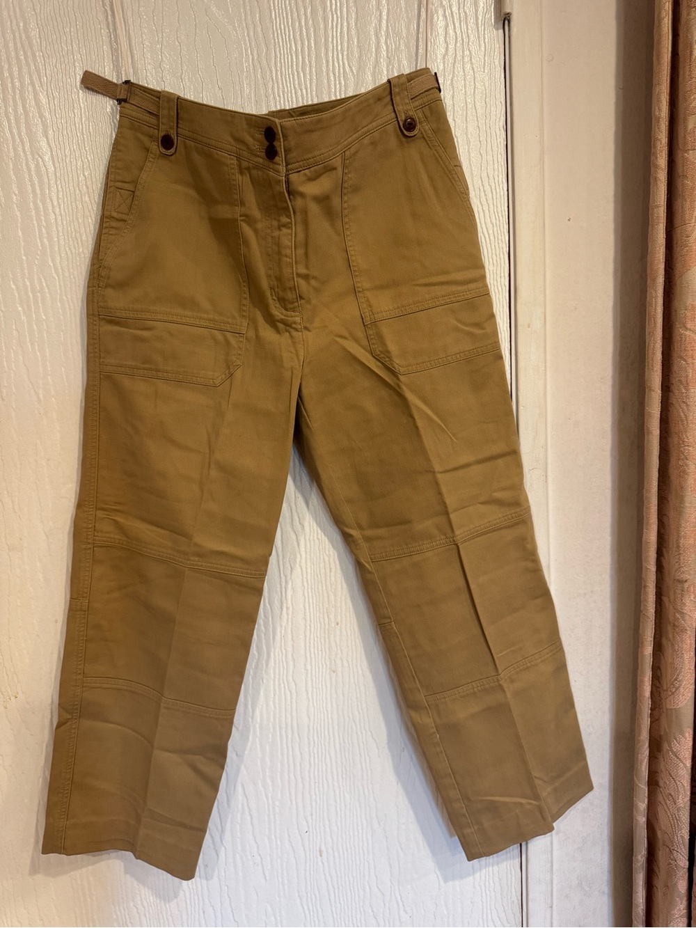 Lauren Ralph Lauren Vintage Tan Cotton Utility Cargo Pants - Size 8 EUC